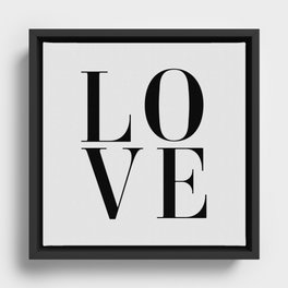 Love Framed Canvas