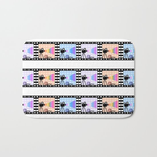 Movie stripes Bath Mat