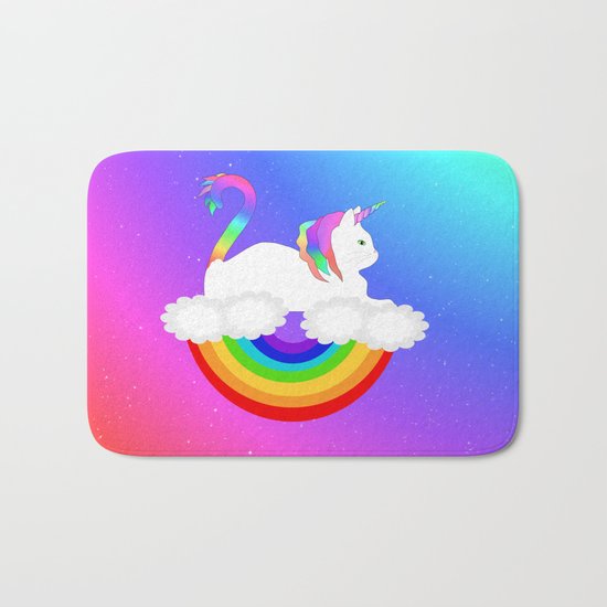 Unicorn Cat Bath Mat