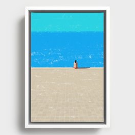 beach-1 Framed Canvas