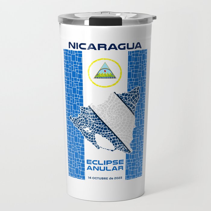 Nicaragua Annular Eclipse 2023 Travel Mug