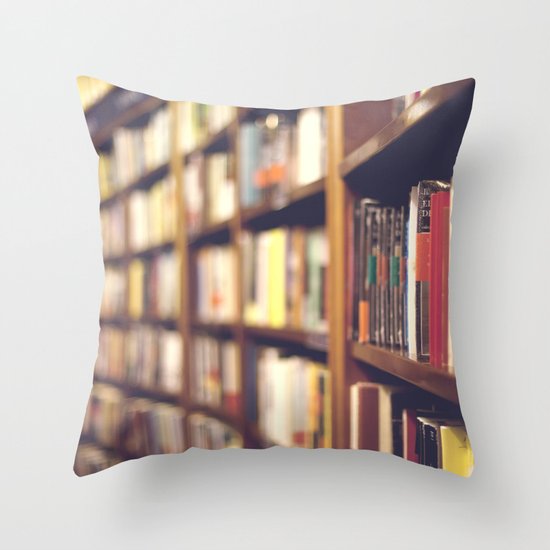 Bookstore Throw Pillow