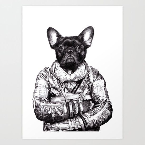 Astro Frog Art Print