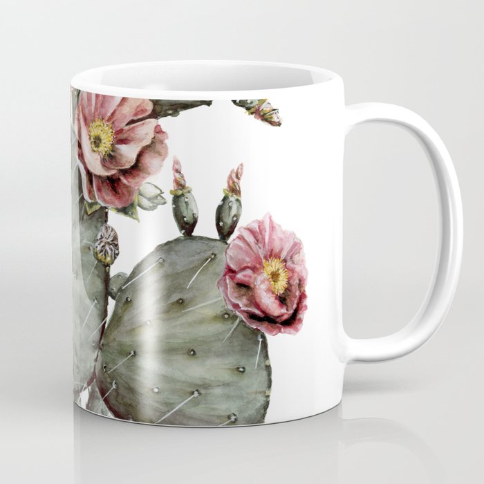 Prickly Pear Cactus Painting Coffee Mug