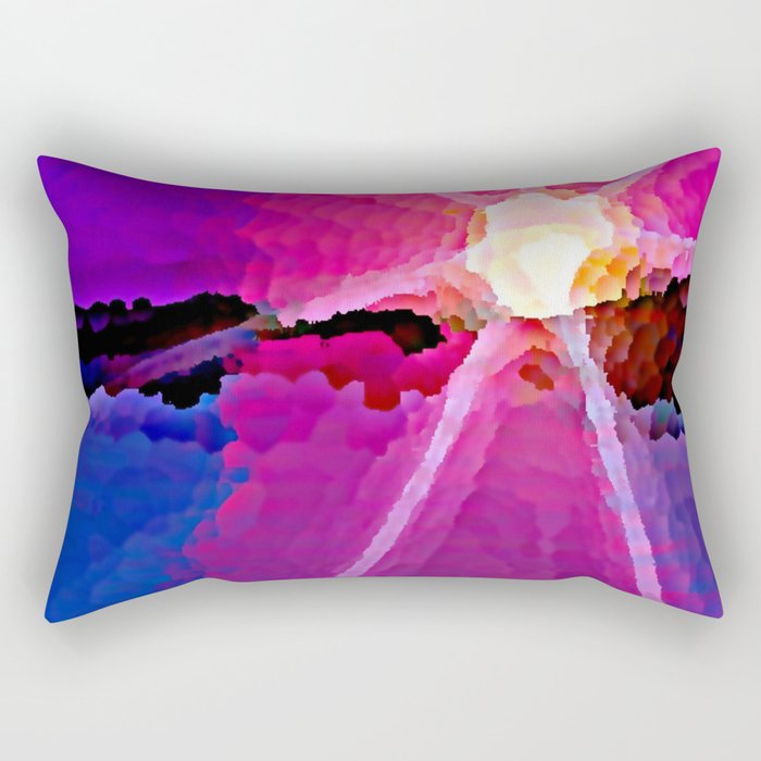 Sunrise marina surreal Rectangular Pillow