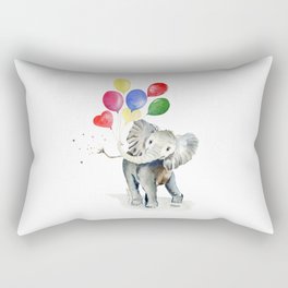 Happy Baby Elephant  Rectangular Pillow