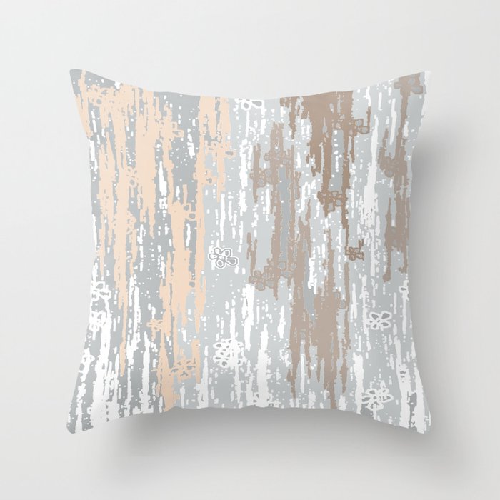 Grey brown Colors Gradient pattern.  light-grey, modern, decor, Society6 Throw Pillow