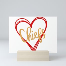 Chiefs Love Mini Art Print