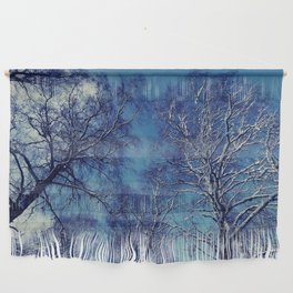 Dark Snow Laden Trees of the Scottish Highlands Wall Hanging
