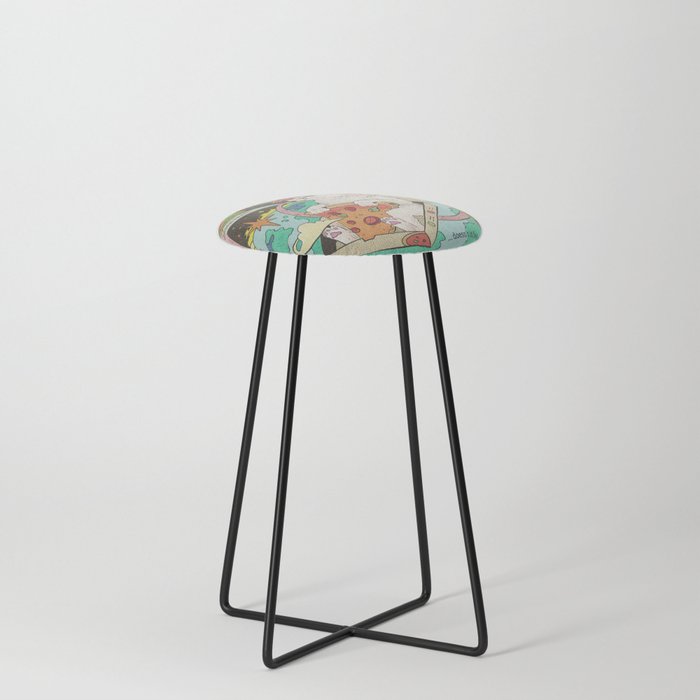 purrfect pizza Counter Stool