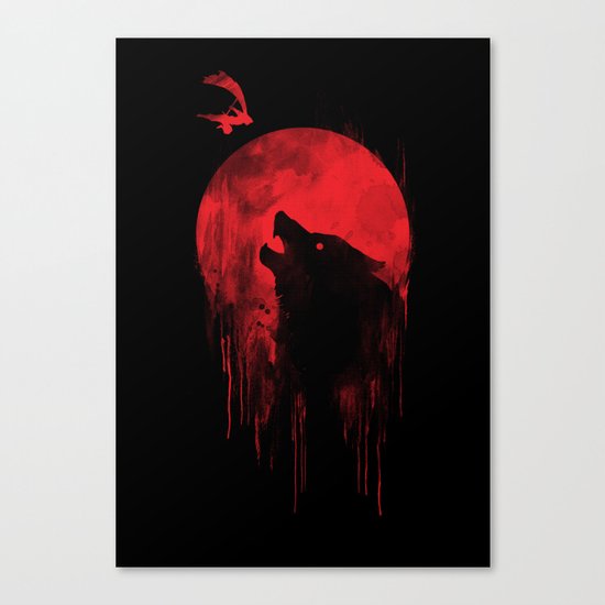 wolf hunter Canvas Print