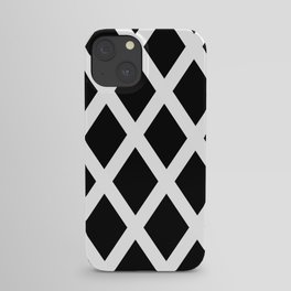 Rhombus Black & White iPhone Case
