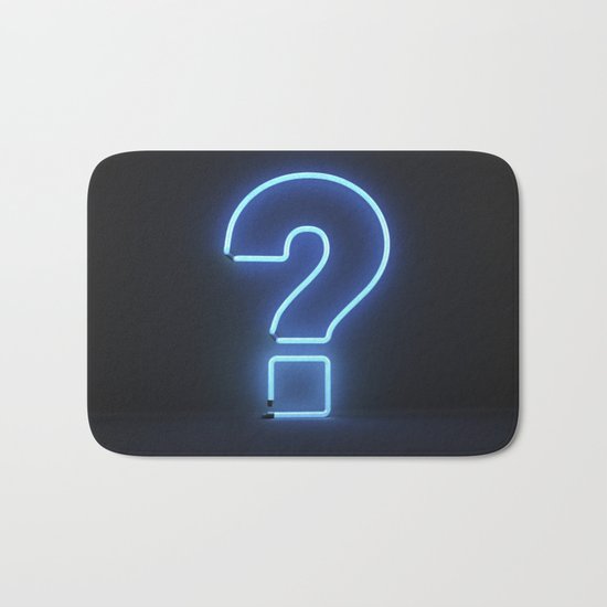Question Mark (Neon) Bath Mat