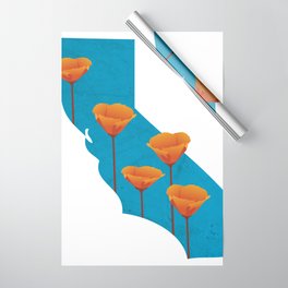 California Poppy Wrapping Paper