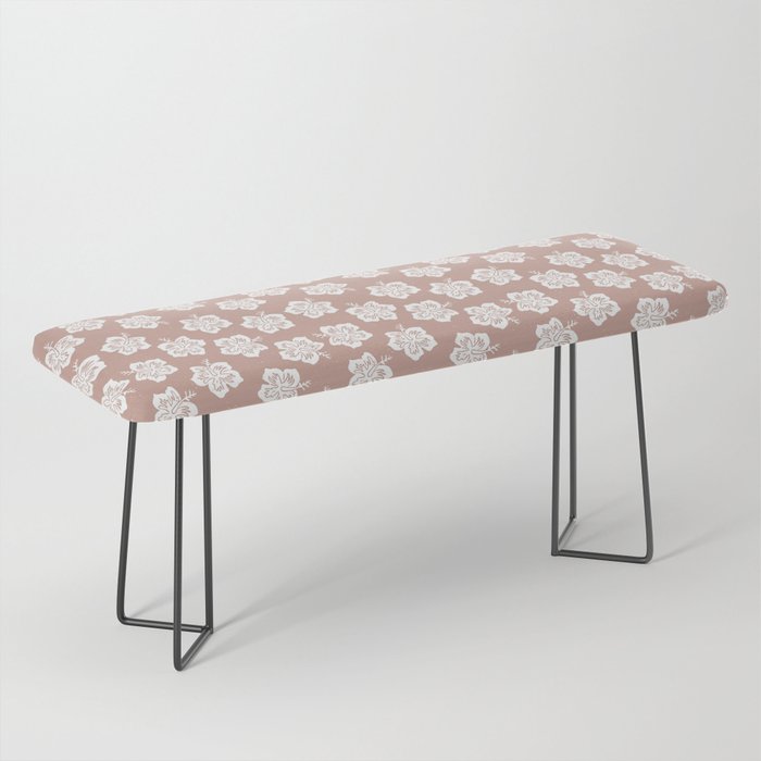 Blush Hibiscus Bench