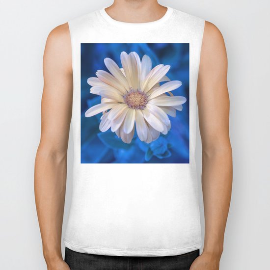 Yellow Flower Biker Tank