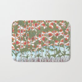 Aspens and Red Sky Bath Mat