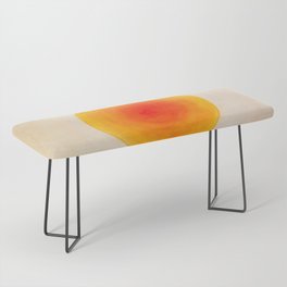 Rising sun gradient - Abstract oil painting Bench