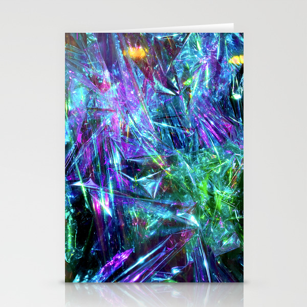 Abstract Prismatic Colors Stationery Cards By Carter Bryant Society6
