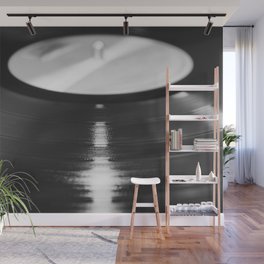 Record (Black and White) Wall Mural