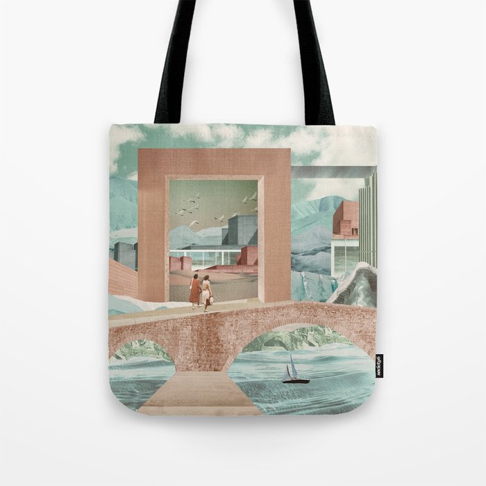 Walking on another space Tote Bag
