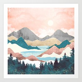 Lake Sunrise Art Print
