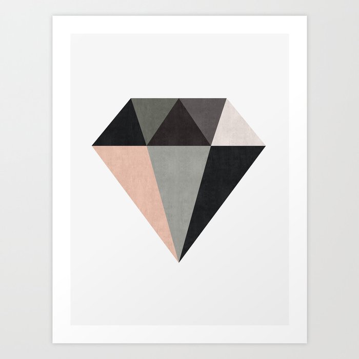 Polygon geometry VI Art Print