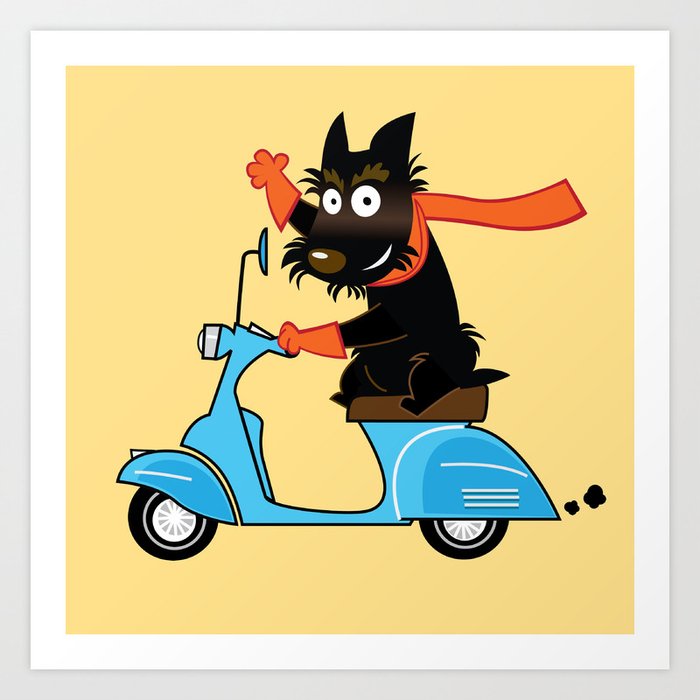 Scottie and Scooter Art Print