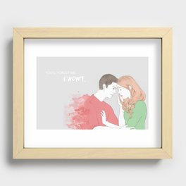 I won't. Recessed Framed Print