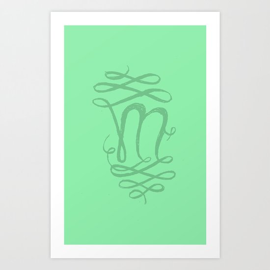 The Letter M Art Print