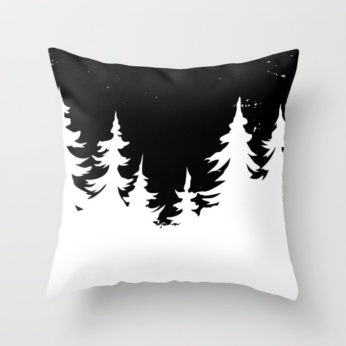 Pine Forest Throw Pillow