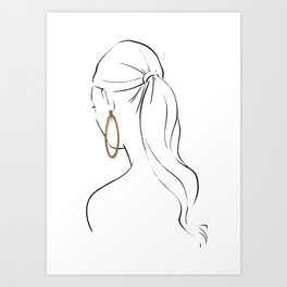The Girl With the Golden Earring Art Print