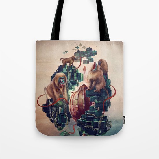 monkey temple Tote Bag
