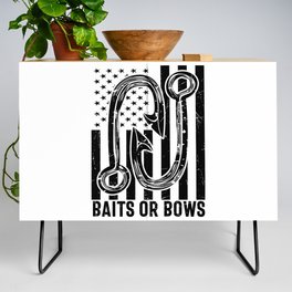 Baits Or Bows Funny Fishing Credenza