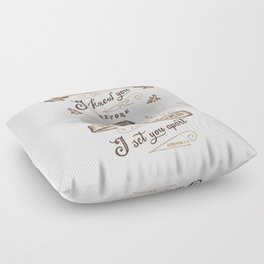 I Knew You Before You Were Born Floor Pillow
