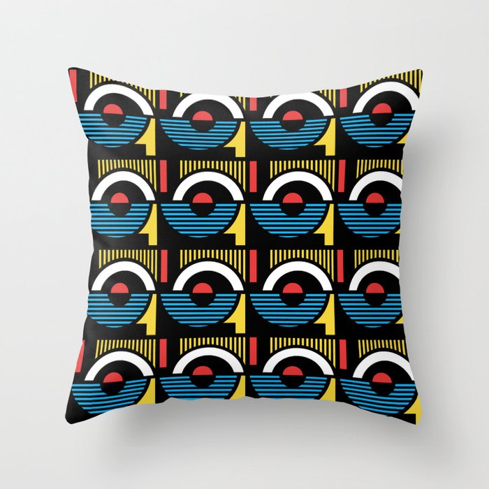 Abstract Geometric Composition 921 Throw Pillow