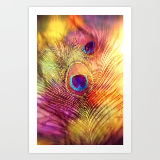 peacock feather Art Print