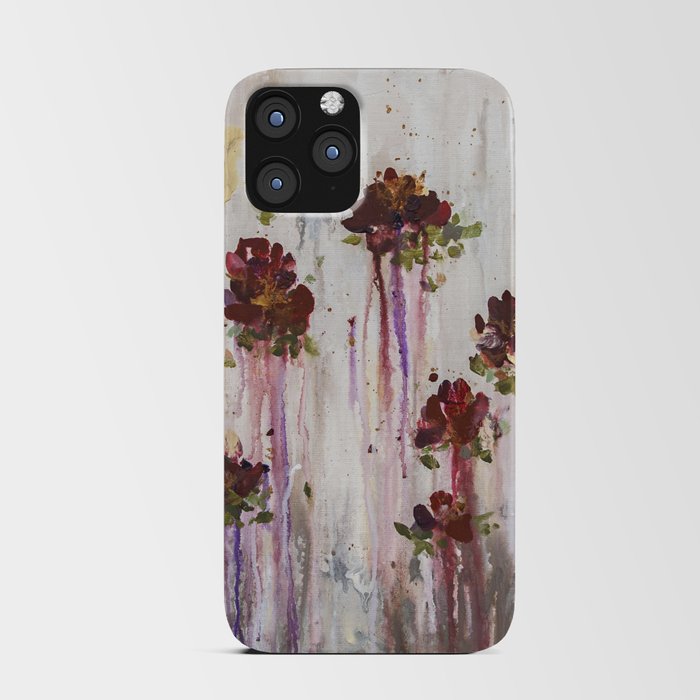 Let Me Love You - Floral Abstract iPhone Card Case