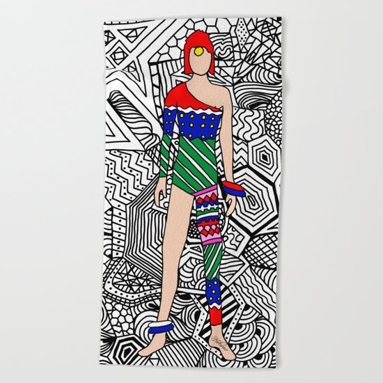 Bowie Fashion 7.5 Beach Towel