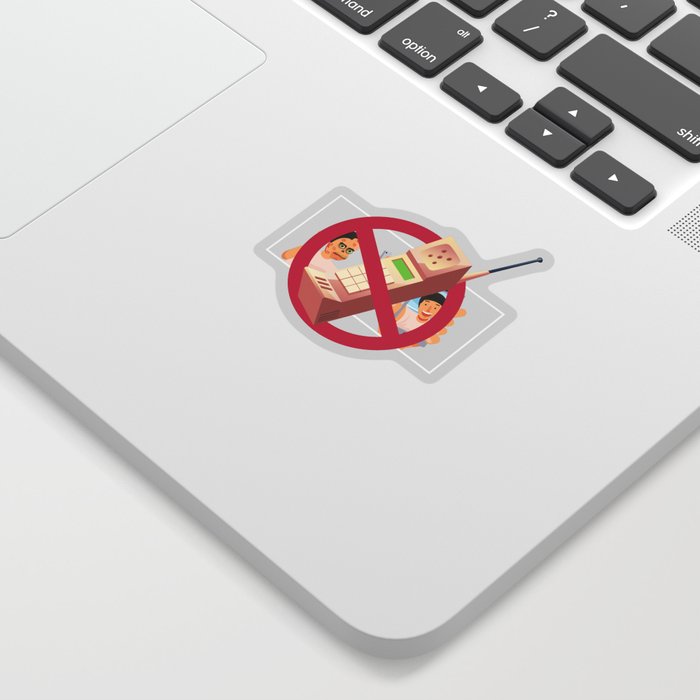 Mobile phone ban - without mobile phone, smartphone Sticker by Ed46