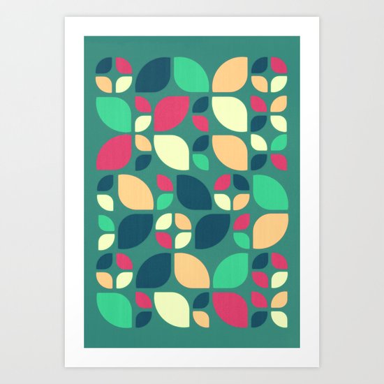 Vintage Spring Pattern II Art Print
