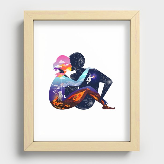 Someone New Recessed Framed Print