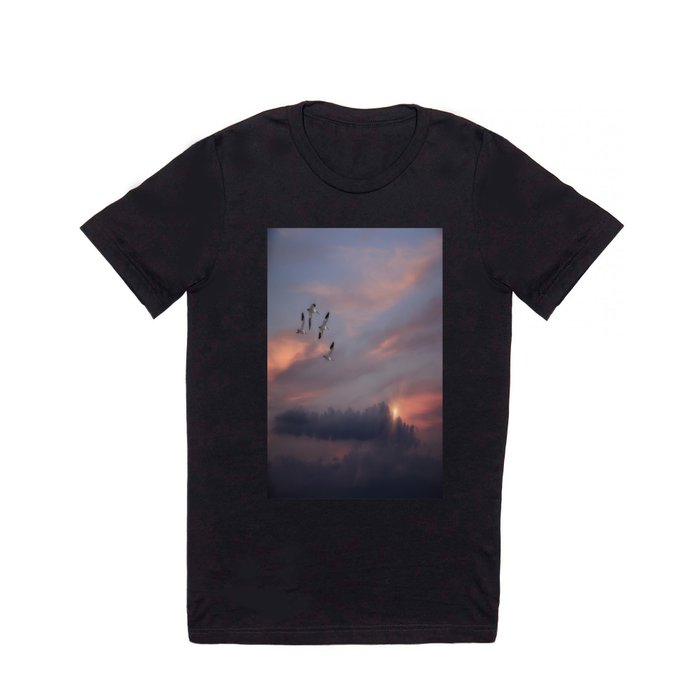 SNOW GEESE IN THE CLOUDS T Shirt