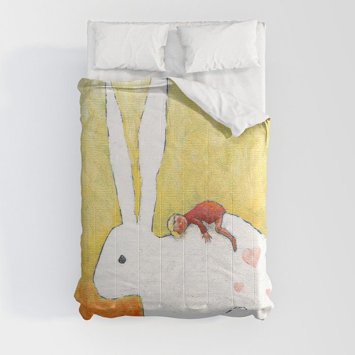 A Soft Friend Bunnies Easter Day Comforter