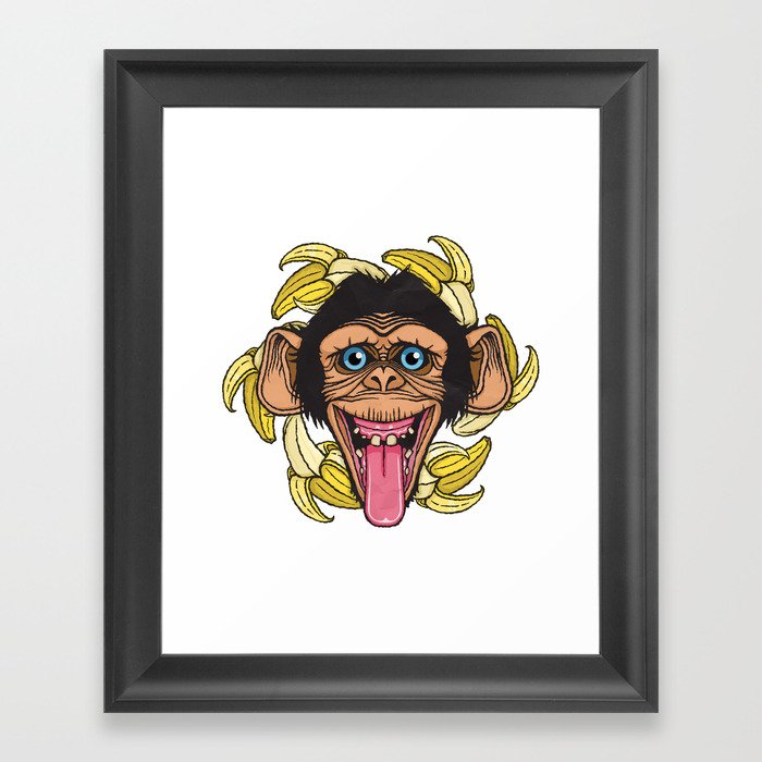 chimp Framed Art Print
