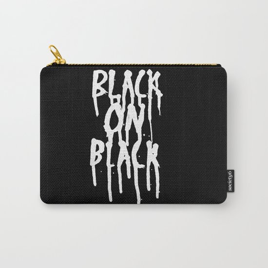 Black on black Carry-All Pouch