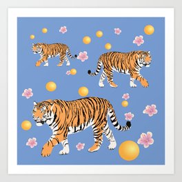 Tiger-Lunar New Year Art Print