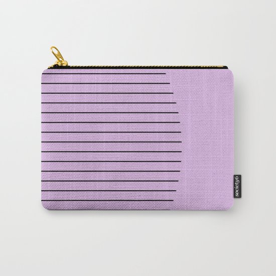 Crescent - Pastel pink and black minimalism Carry-All Pouch