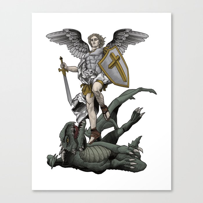 Saint Michael the Archangel Canvas Print
