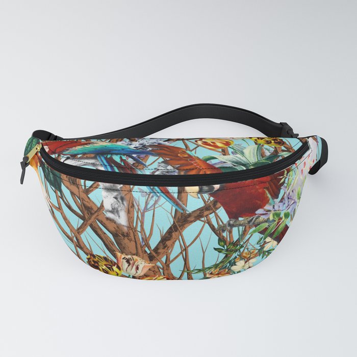 Floral and Birds XXX Fanny Pack by Burcu Korkmazyurek Society6 